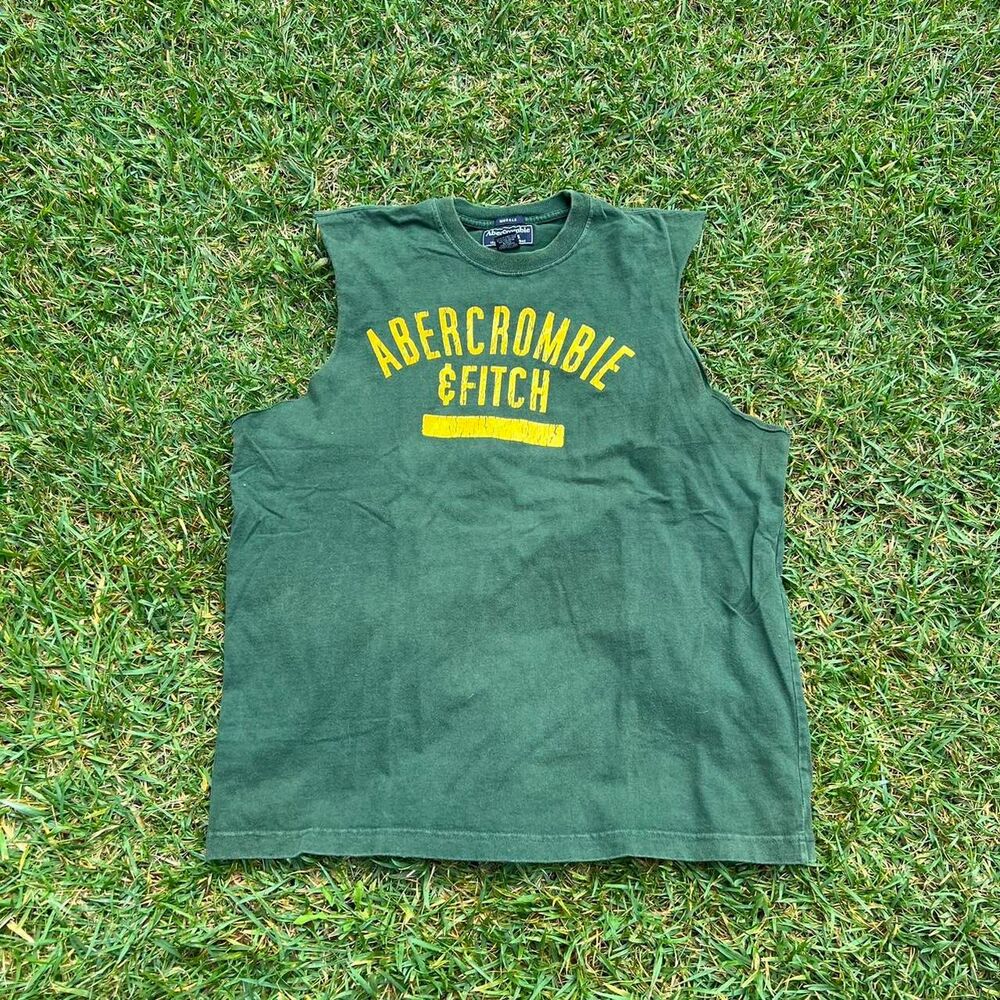 Abercrombie & Fitch y2k workout tank mens size L green
